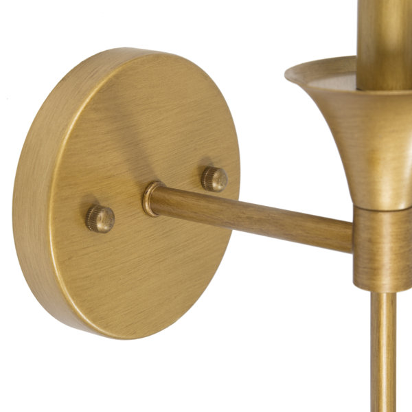 House of Hampton® Eyler 1 Light Dimmable Gold Candle Wall Light